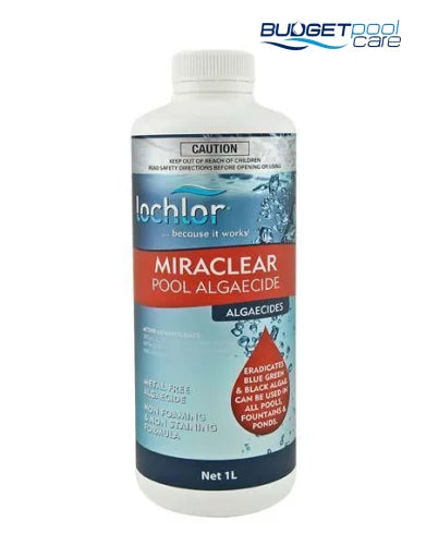 MIRACLEAR ALGAECIDE LO-CHLOR 1L - Budget Pool Care