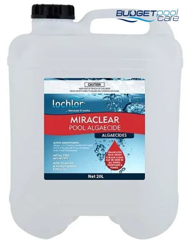 MIRACLEAR ALGAECIDE LO-CHLOR 20L - Budget Pool Care
