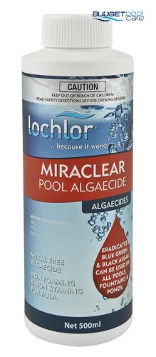 MIRACLEAR ALGAECIDE LO-CHLOR 500ML - Budget Pool Care