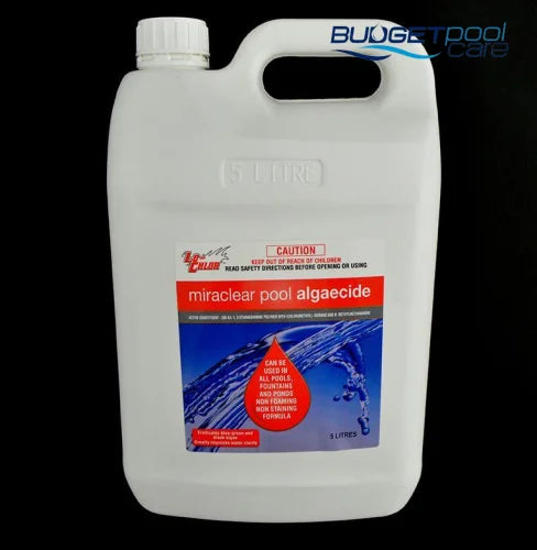 MIRACLEAR ALGAECIDE LO-CHLOR 5L - Budget Pool Care