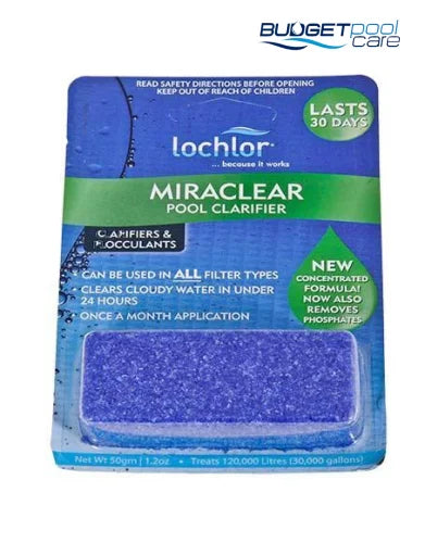 MIRACLEAR CUBES LO-CHLOR 50G - Budget Pool Care