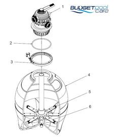 Mp Valve Poolrite S9000 Mk4 50Mm Filter Parts - Sand