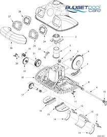 Onga Pool Shark Pool Cleaner - Seal Flap Kit / Part # GW7506 - Budget Pool Care