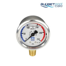 Load image into Gallery viewer, P/GAUGE A/GOLD 50MM L/M OIL - Budget Pool Care