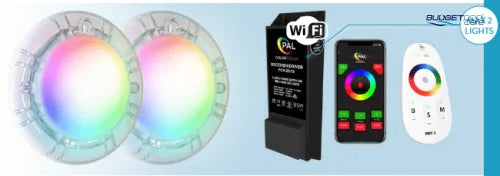 Pal Evenglow Flush Mount Kit Multi Colour Concrete Dual Wifi Pack (Max 2 Lights) / Pool Light