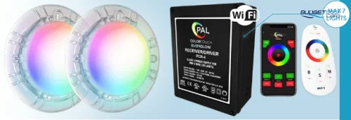 Pal Evenglow Flush Mount Kit Multi Colour Concrete Dual Wifi Pack (Max 7 Lights) / Pool Light