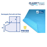 Pavis Kool Pool Cover With Left Hand Step
