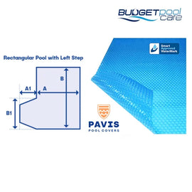 Pavis Pool Covers With Left Hand Step - Budget Pool Care