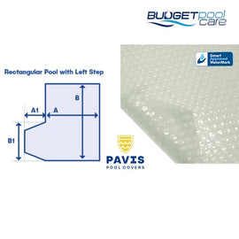 Pavis Pool Covers With Left Hand Step - Budget Pool Care