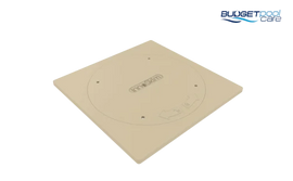 Poolrite Innoskim Lockable Deck Lid Kit - Square / Beige - Budget Pool Care