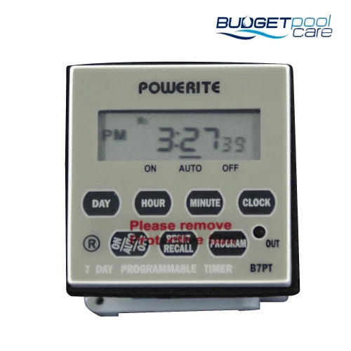 Powerite B7Pt 7 Day Programmable Digital Timer- 12 V