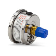 Load image into Gallery viewer, Aussie Gold Centre Back Mount Oil Filled Pressure Gauge