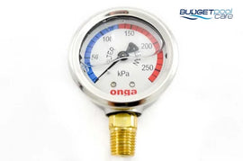 PRESSURE GAUGE ONGA OIL FILLED - Budget Pool Care