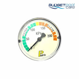 PRESSURE GAUGE POOLRITE DE 63MM - Budget Pool Care