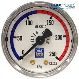 Pressure Gauge Stainless Steel - Centre Back Mount Default