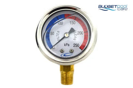 Pressure Gauge Stainless Steel - Lower Mount Default