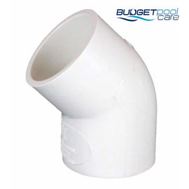 PVC 45 Degree Elbow 50mm - Budget Pool Care