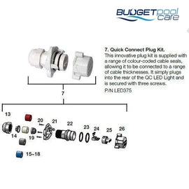 Quick Connect Plug Kit - Budget Pool Care
