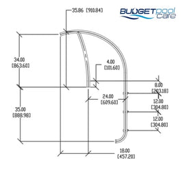 S.r. Smith Artisan 3-Step Ladder - Standard Pool Ladder Ladders