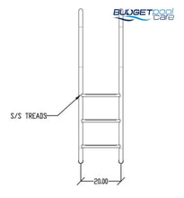 Load image into Gallery viewer, S.r. Smith Artisan 3-Step Ladder - Standard Pool Ladder Ladders