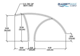 S.r. Smith Artisan Deck Mounted Stair Rail (Single) Pool Rails