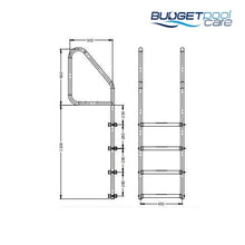 Load image into Gallery viewer, S.R Smith Deck Mount Ladder - Budget Pool Care