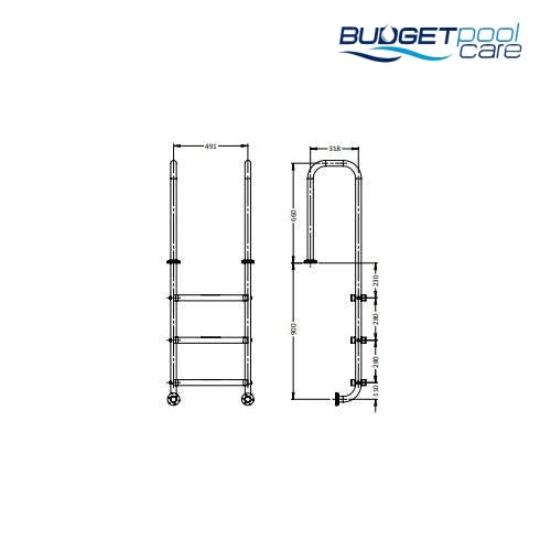 S.R Smith Ladder - UF STYLE - Budget Pool Care