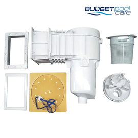 SKIMMER BOX POOLRITE F/GLASS SQR BEIGE - Budget Pool Care