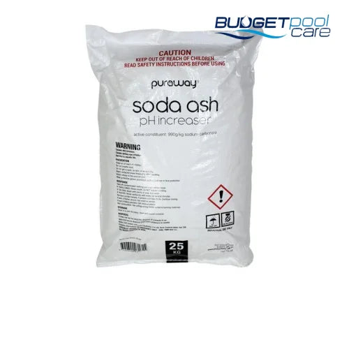 SODA ASH PURAWAY 25KG - Budget Pool Care