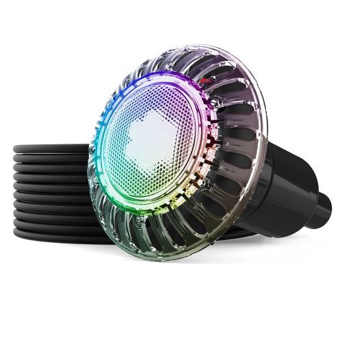 Spa Electrics Atom EMF Multi Plus LED pool light with fibreglass mounting kit and 20 metre cable