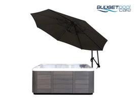SPA WEATHERSHIELD UMBRELLA BLACK - Budget Pool Care