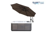 SPA WEATHERSHIELD UMBRELLA ESPRESSO