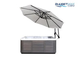 SPA WEATHERSHIELD UMBRELLA LIGHT ASH