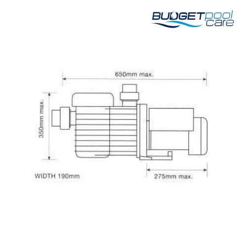 Speck Badu Super 90 Series 90/350 Pool Pump (1.25Hp) Speck Pumps
