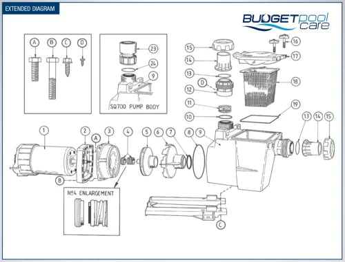 Sq Series Pumps Spare Parts 4 | Mechanical Seal 22020005