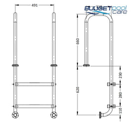 Stainless Steel Ladder Model Lu