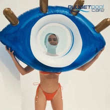 Load image into Gallery viewer, Sunnylife Luxe Pool Ring Greek Eye Blue
