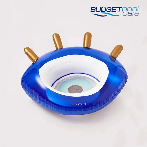 Sunnylife Luxe Pool Ring Greek Eye Blue