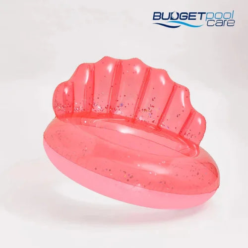 Sunnylife Luxe Pool Ring Shell Neon Coral