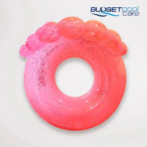 Sunnylife Luxe Pool Ring Shell Neon Coral