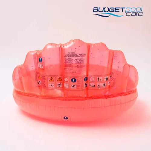 Sunnylife Luxe Pool Ring Shell Neon Coral