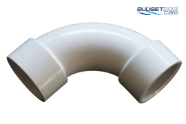 Sweep Elbow 50mm / White - Budget Pool Care