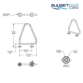 Triangle Grab Rail - Budget Pool Care