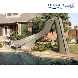 Turbotwister® Pool Slide (Sandstone - Left Curve) Pool Slides