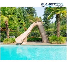 Typhoon® Pool Slide (Sandstone-Left Curve) Pool Slides
