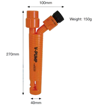Load image into Gallery viewer, Submersible V pump / Slurpy - Garden Hose Powered - Venturi Pump