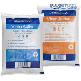 Viron Active Glass Media-Filter Media-AstralPool-SUPER Fine - 15Kg Bag-Budget Pool Care
