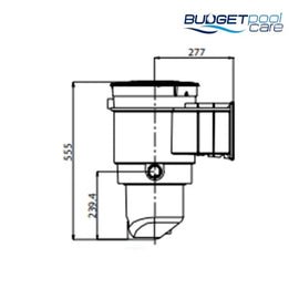 Waterco S75 Fibreglass Skimmer - Budget Pool Care