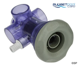 Waterway Turbo Jet   Whirlpool 2 3 port Diverter Jet   Grey