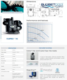 Zodiac Flopro™ Vs Pool Pump (1.5Hp) Zodiac Pumps